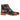 Adam - Botas Oxford de cuero marrón con estampado floral y calavera para hombre