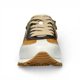 Aglae 02 - Zapatillas deportivas de cuero marrón claro para hombre