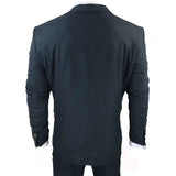 Traje de tres piezas a cuadros verde oliva para hombre AK-07