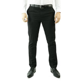 Pantalones de esmoquin negros para hombre, ideales para bodas, graduaciones y ocasiones especiales. Rayas de satén.