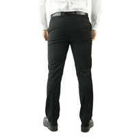 Pantalones de esmoquin negros para hombre, ideales para bodas, graduaciones y ocasiones especiales. Rayas de satén.