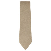 Pañuelo de corbata de tweed color beige camello, 2 pulgadas.