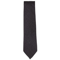 Conjunto de corbata y pañuelo de bolsillo de tweed color ciruela con estampado de espiga para hombre