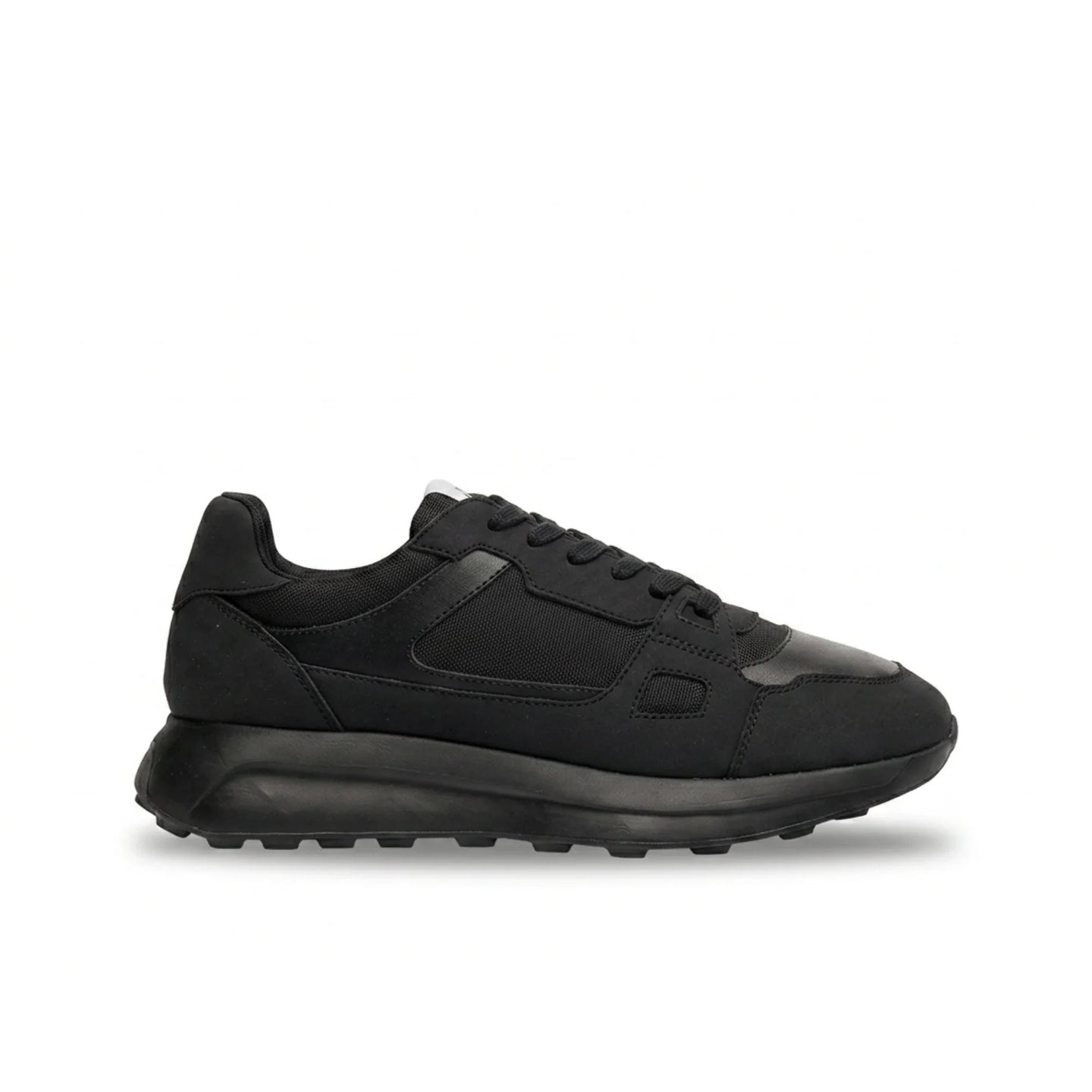Albany - Zapatillas deportivas casuales de malla transpirable para hombre, color negro.