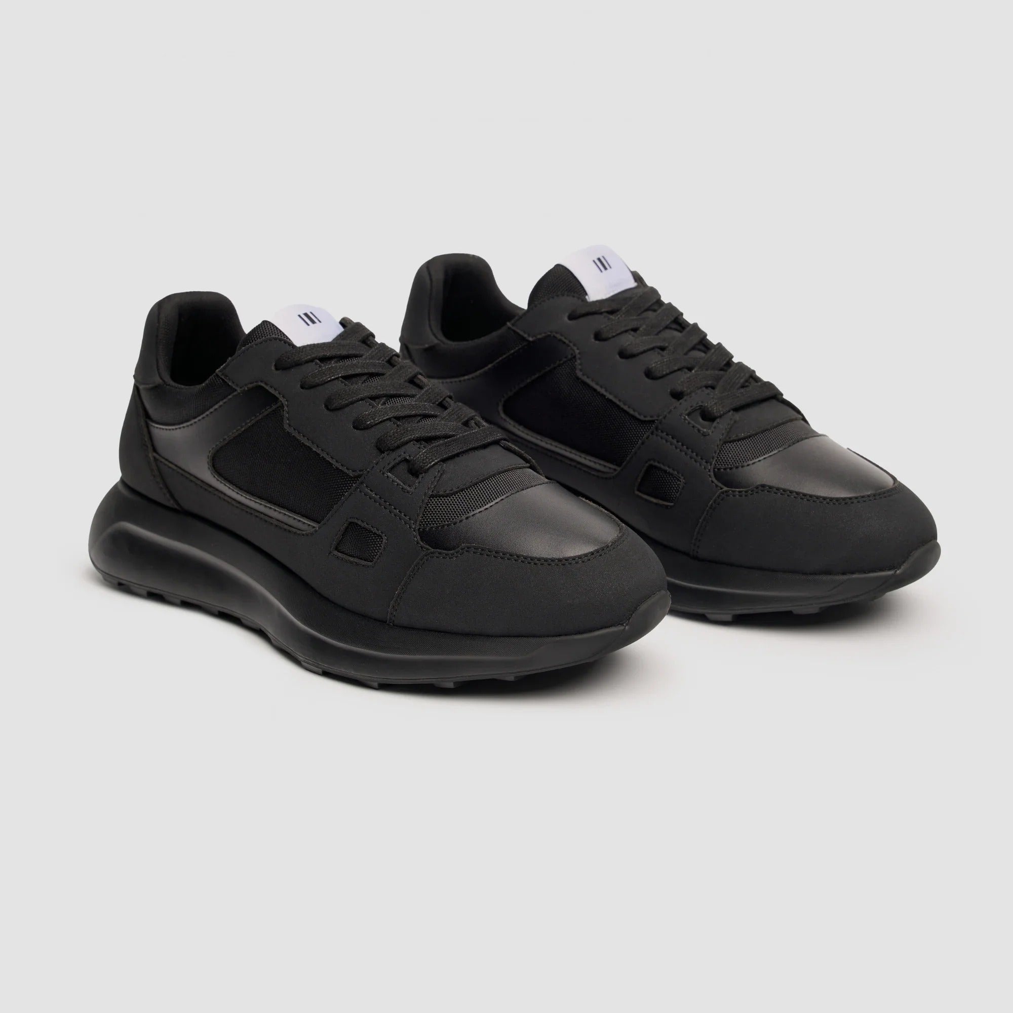 Albany - Zapatillas deportivas casuales de malla transpirable para hombre, color negro.