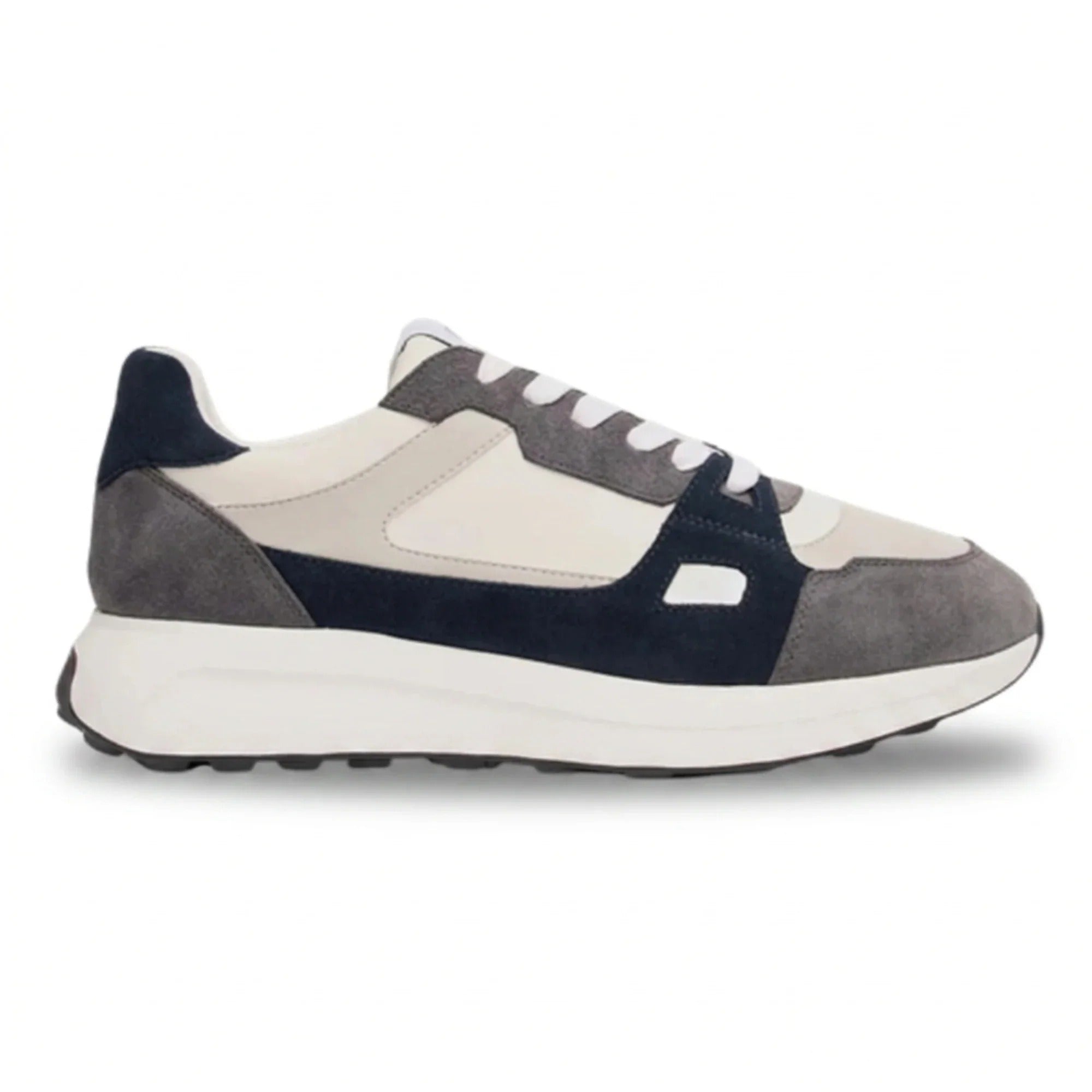 Albany - Zapatillas deportivas casuales de malla transpirable gris para hombre