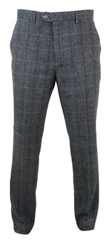 Albert - Pantalones de tweed gris para hombre