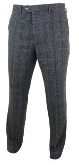 Albert - Pantalones de tweed gris para hombre