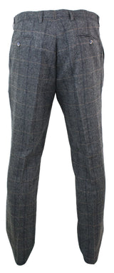 Albert - Pantalones de tweed gris para hombre