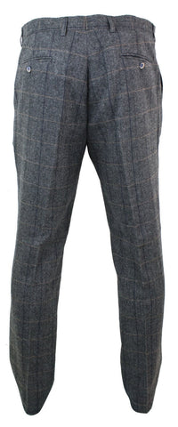 Albert - Pantalones de tweed gris para hombre