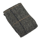 Albert - Pajarita de tweed gris con estampado de espiga para hombre