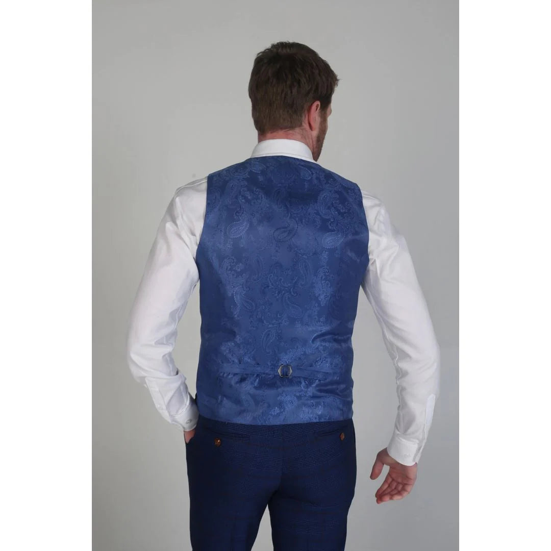 Alex - Chaleco azul marino para hombre