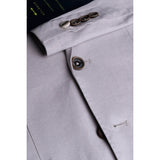 Alvari - Blazer de lino gris para hombre, ideal para el verano.