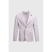 Alvari - Blazer de lino gris para hombre, ideal para el verano.