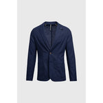 Alvari - Blazer de verano de lino azul marino para hombre