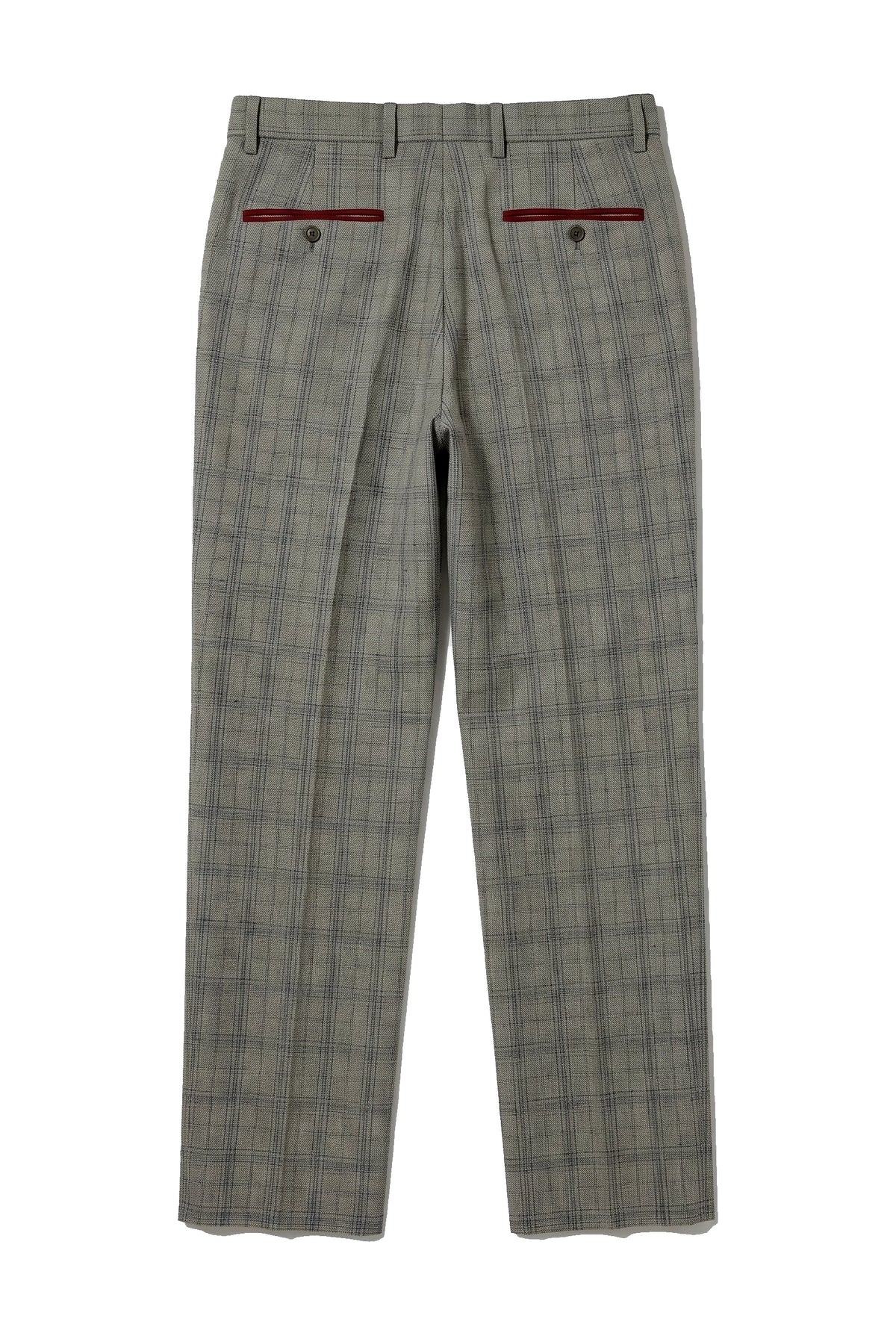 Andrew - Pantalones grises a cuadros para hombre