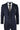 Traje de hombre de 3 piezas a cuadros azul marino, lana tweed, estilo clásico vintage de los años 20, corte entallado, ideal para bodas.