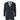 Archer - Blazer de tweed azul marino a cuadros con estampado de espiga para hombre