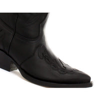 Botas vaqueras para hombre, puntiagudas, negras y marrones, de Arizona, de cuero auténtico, estilo western cubano.