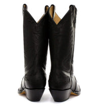 Botas vaqueras para hombre, puntiagudas, negras y marrones, de Arizona, de cuero auténtico, estilo western cubano.
