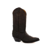 Botas vaqueras para hombre, puntiagudas, negras y marrones, de Arizona, de cuero auténtico, estilo western cubano.