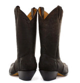Botas vaqueras para hombre, puntiagudas, negras y marrones, de Arizona, de cuero auténtico, estilo western cubano.