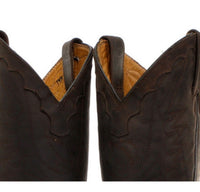 Botas vaqueras para hombre, puntiagudas, negras y marrones, de Arizona, de cuero auténtico, estilo western cubano.