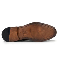 Arlo - Zapatos brogue de tweed color camel para hombre