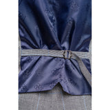 Arriga - Chaleco de cuadros grises y azules para hombre