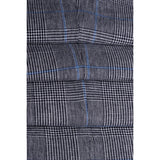 Arriga - Chaleco de cuadros grises y azules para hombre