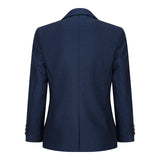 Traje de tres piezas de tweed azul marino para niño, estilo clásico de boda elegante y formal de los años 20.