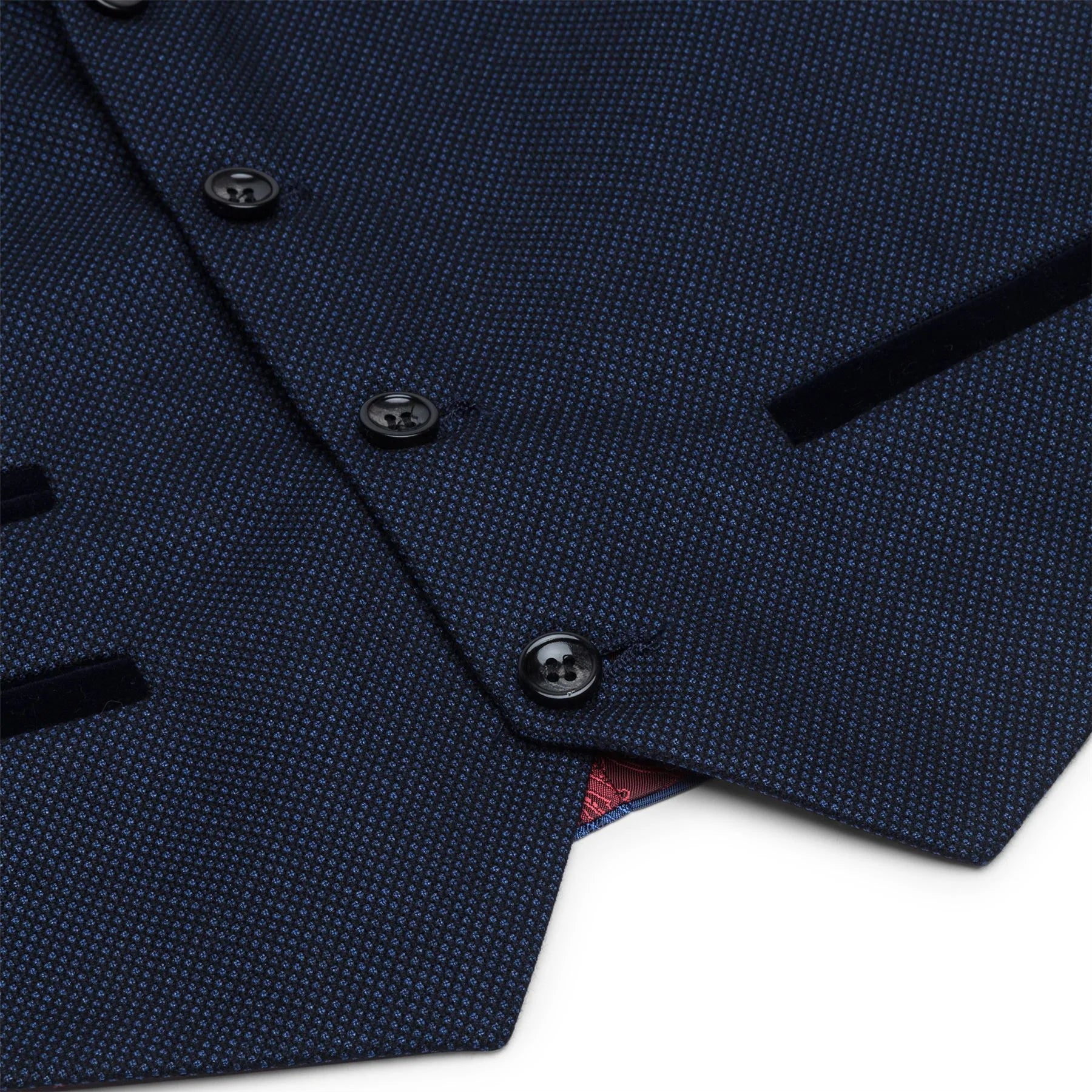 Traje de tres piezas de tweed azul marino para niño, estilo clásico de boda elegante y formal de los años 20.