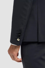 Aspen - Blazer de esmoquin cruzado azul marino para hombre