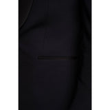 Aspen - Blazer de esmoquin azul marino liso para hombre