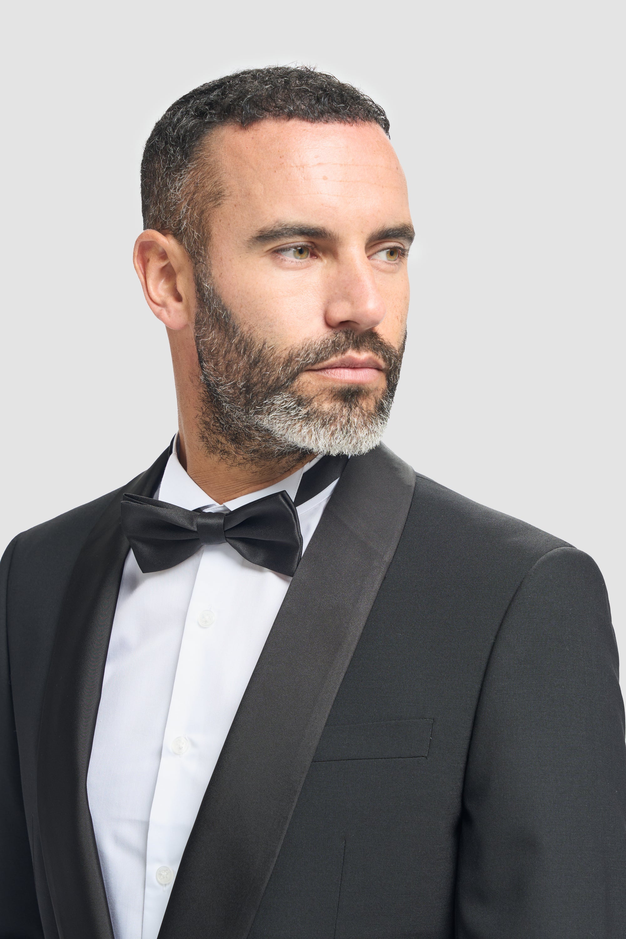 Aspen - Traje de esmoquin negro de dos piezas para hombre, ideal para bodas.