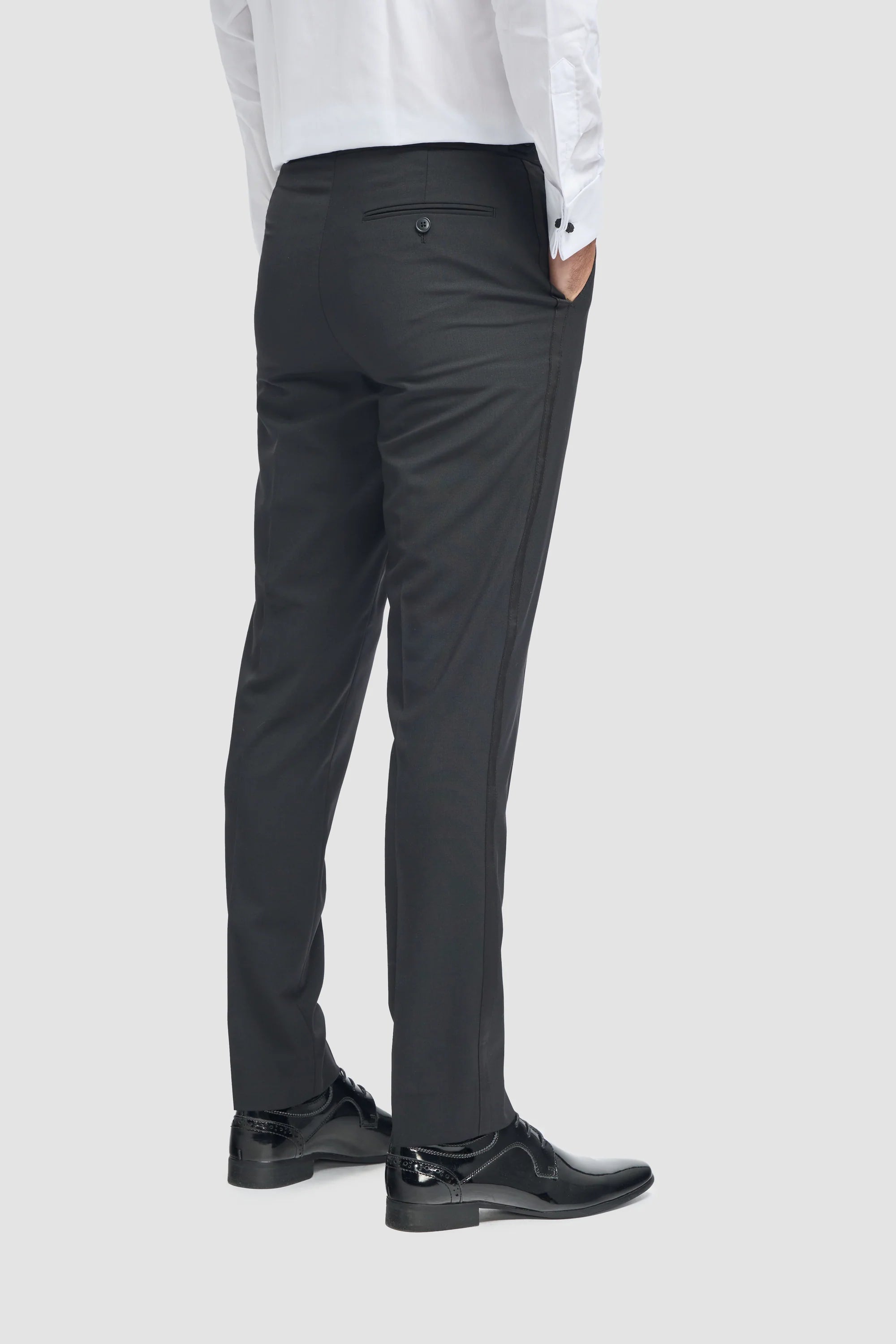 Aspen - Traje de esmoquin negro de dos piezas para hombre, ideal para bodas.