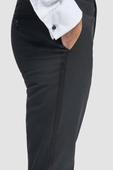 Aspen - Traje de esmoquin negro de dos piezas para hombre, ideal para bodas.