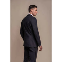 Aspen - Traje de boda de dos piezas azul marino para hombre