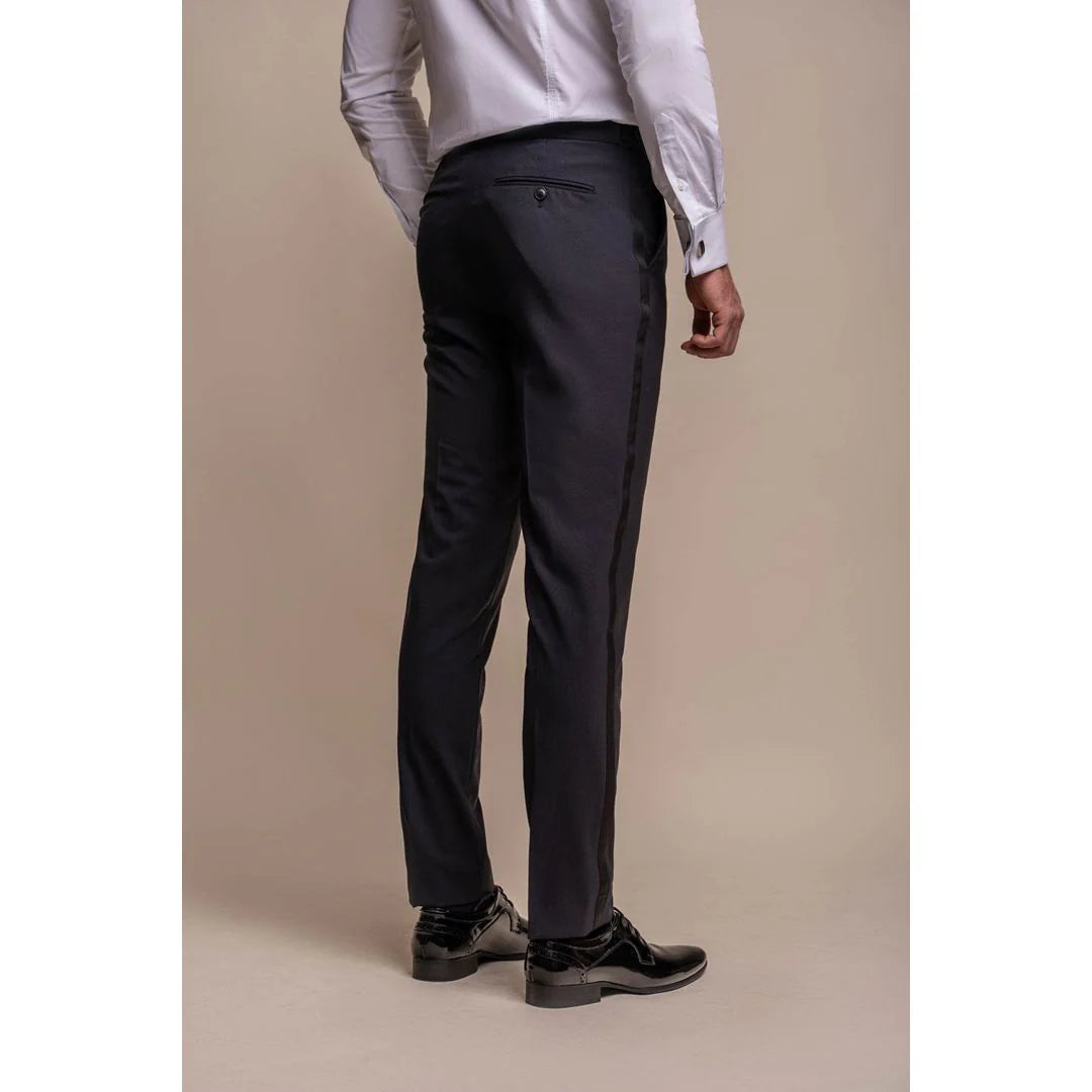 Aspen - Traje de boda de dos piezas azul marino para hombre