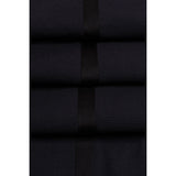 Aspen - Pantalones clásicos azul marino lisos para hombre