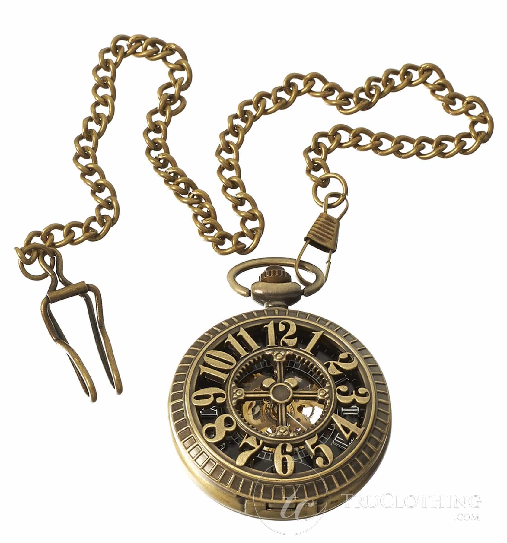 Reloj de bolsillo mecánico vintage Peaky Blinders - Dorado
