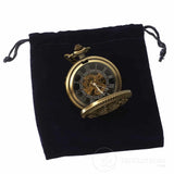 Reloj de bolsillo mecánico vintage Peaky Blinders - Dorado