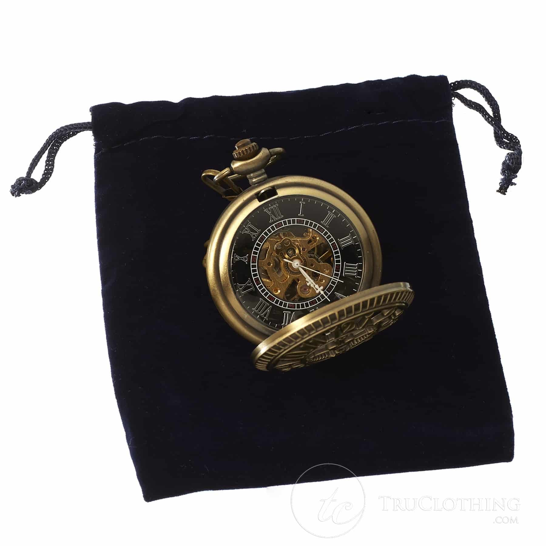 Reloj de bolsillo mecánico vintage Peaky Blinders - Dorado