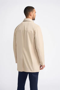 Barracuda - Gabardina clásica ligera para hombre, color beige