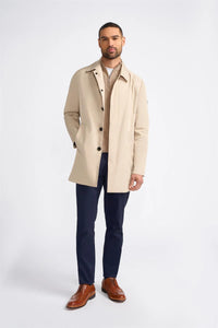 Barracuda - Gabardina clásica ligera para hombre, color beige