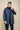 Barracuda - Gabardina clásica ligera para hombre, color azul marino