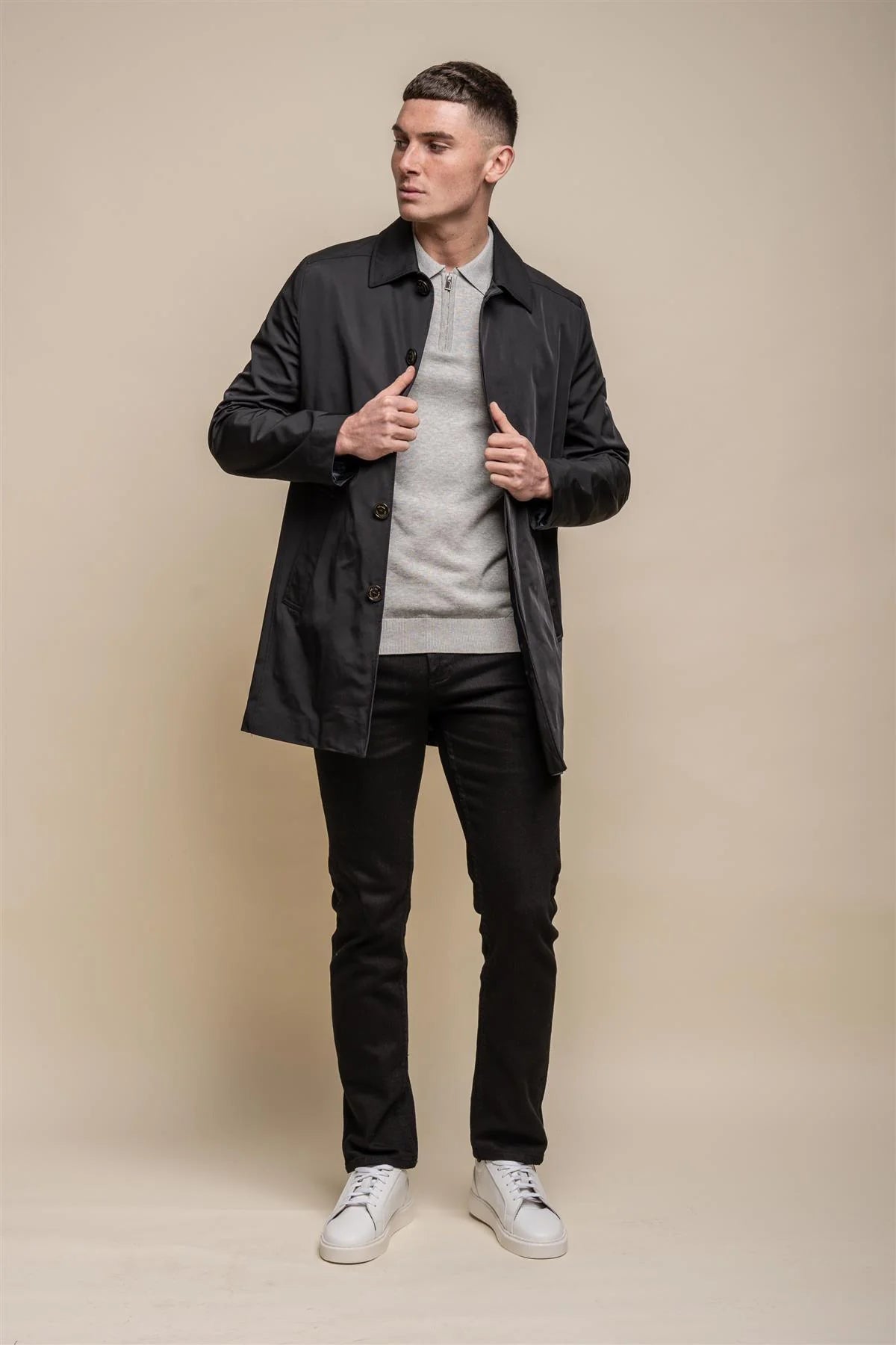 Barracuda - Gabardina clásica ligera para hombre