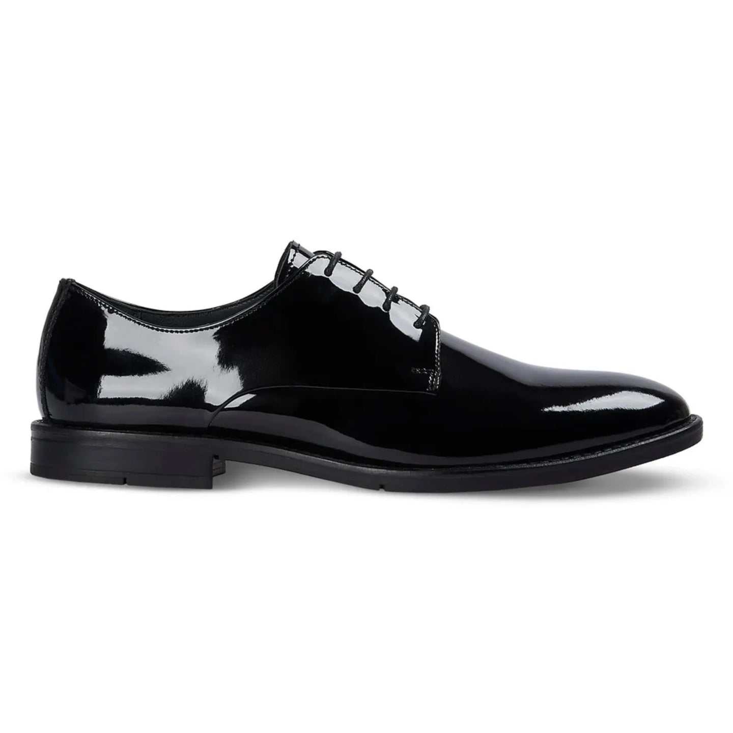 Beaumont - Zapatos Derby de hombre de charol negro