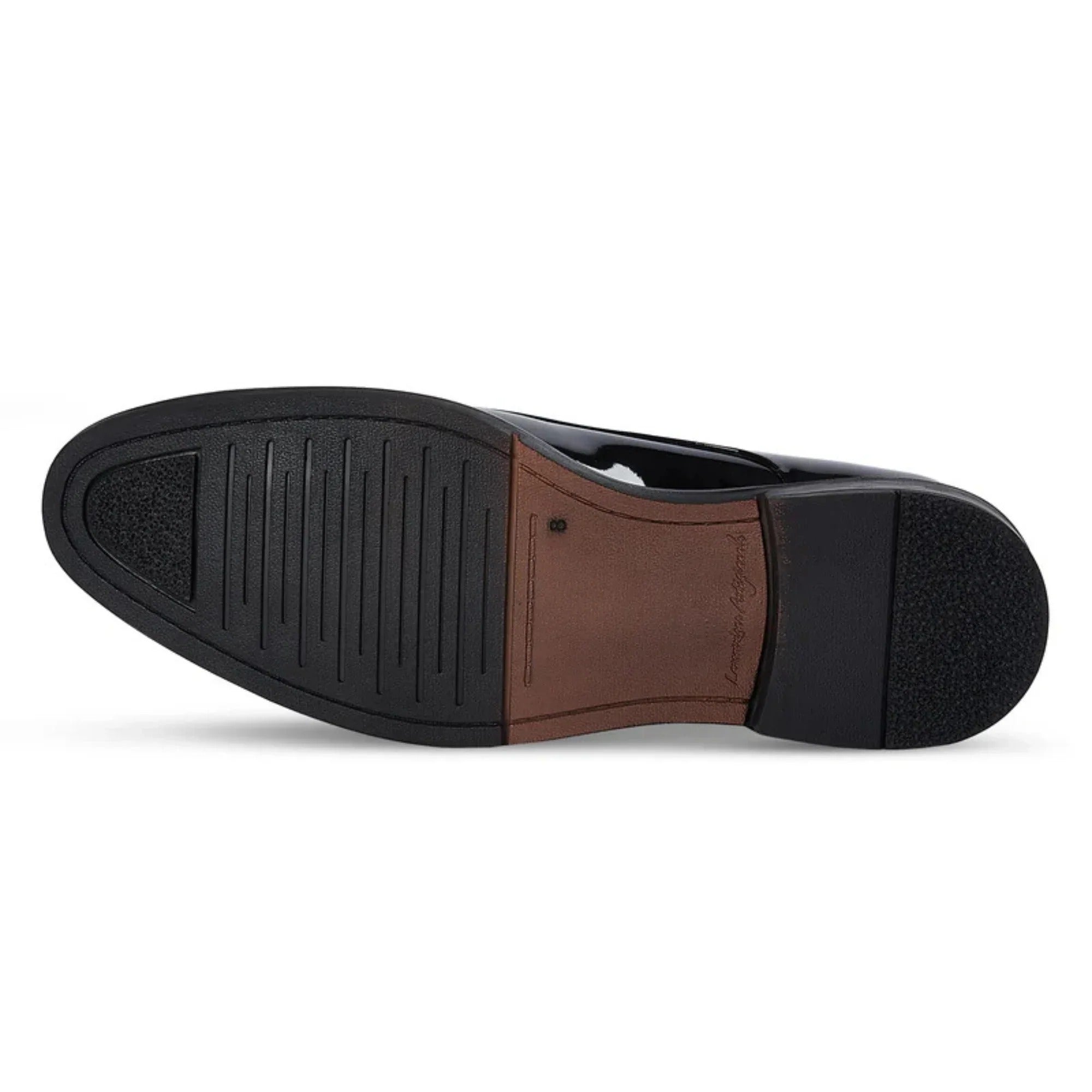Beaumont - Zapatos Derby de hombre de charol negro