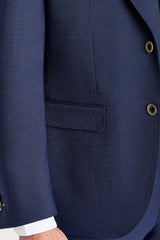 Belmont - Traje clásico de boda de 3 piezas azul marino para hombre